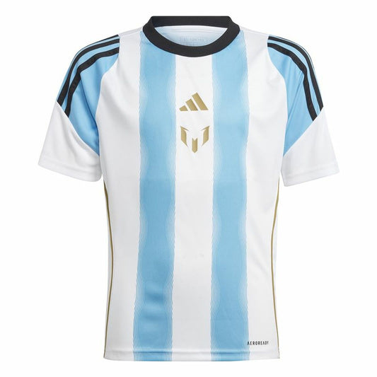 Football T-Shirt Adidas Messi Training Blue White-0