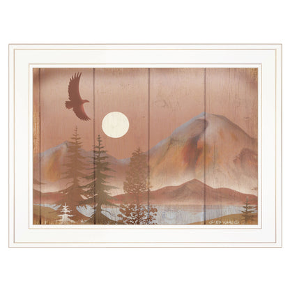 Full Moon I 1 White Framed Print Wall Art-1