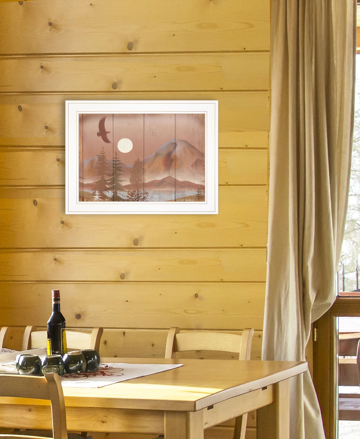 Full Moon I 1 White Framed Print Wall Art-4