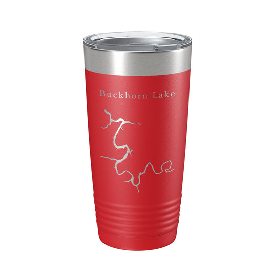 Buckhorn Lake Map Tumbler Travel Mug Insulated Laser Engraved Coffee Cup Kentucky 20 oz-10
