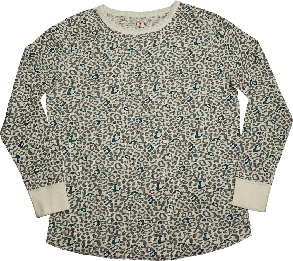 Hanes Women's X-Temp Thermal Underwear - Solids and Printed Long Sleeve Crew Top-7