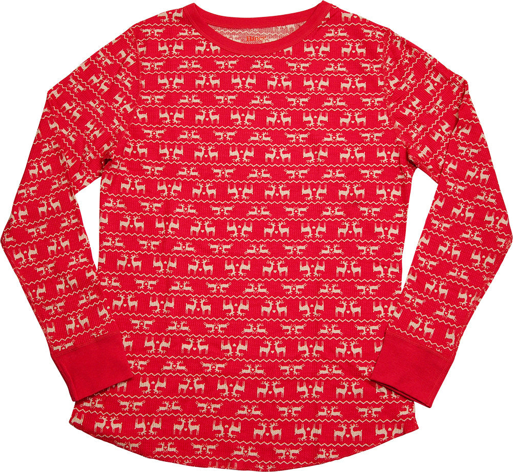 Hanes Women's X-Temp Thermal Underwear - Solids and Printed Long Sleeve Crew Top-9