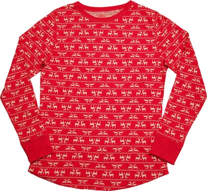 Hanes Women's X-Temp Thermal Underwear - Solids and Printed Long Sleeve Crew Top-9