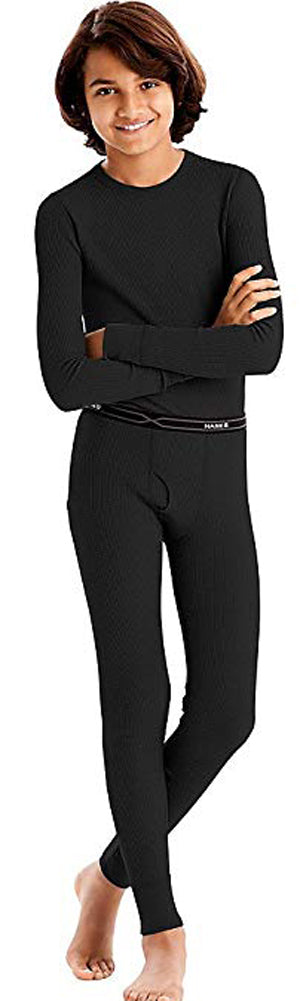 Hanes Boy's X-Temp Ultimate Thermal Underwear Preshrunk Sets Solid or Printed-3