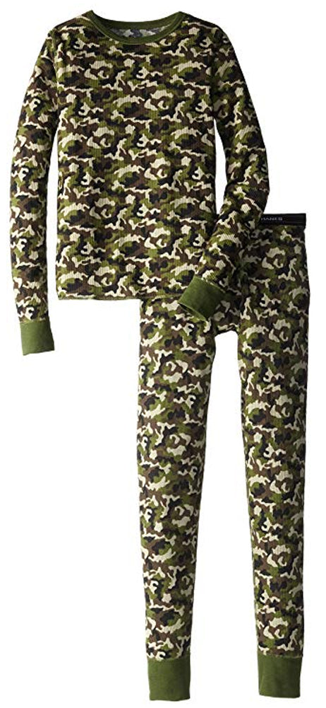 Hanes Boy's X-Temp Ultimate Thermal Underwear Preshrunk Sets Solid or Printed-7