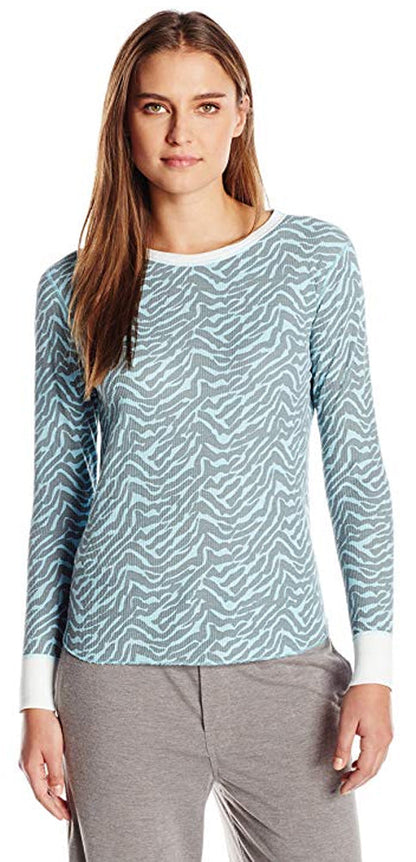 Hanes Women's X-Temp Thermal Underwear - Solids and Printed Long Sleeve Crew Top-19