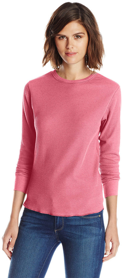 Hanes Women's X-Temp Thermal Underwear - Solids and Printed Long Sleeve Crew Top-12