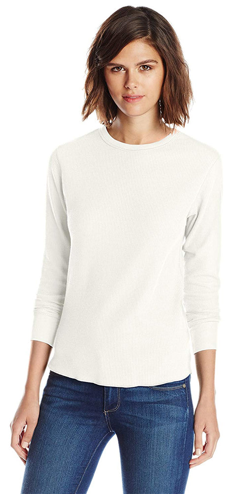 Hanes Women's Ultimate Thermal Underwear Long Sleeve Crew Top-3