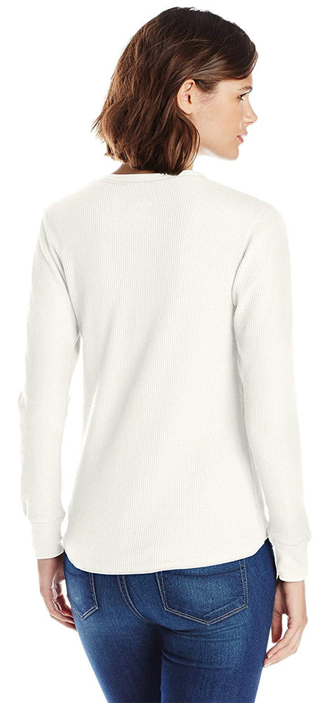 Hanes Women's Ultimate Thermal Underwear Long Sleeve Crew Top-4