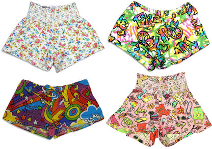 Bee Posh Toddler Little and Big Girls Cozy Pajama Lounge Sleep Short-0