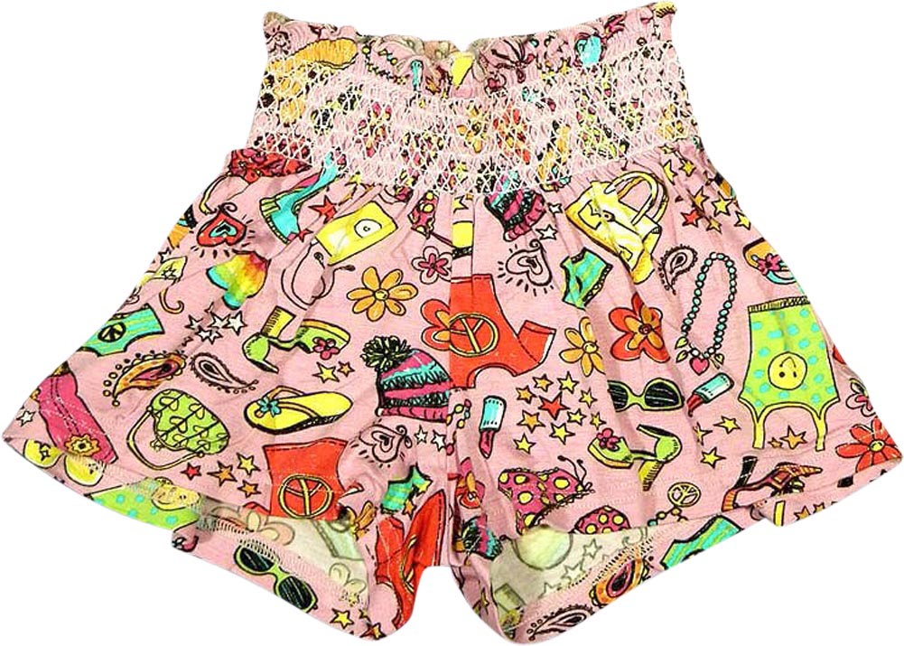 Bee Posh Toddler Little and Big Girls Cozy Pajama Lounge Sleep Short-5