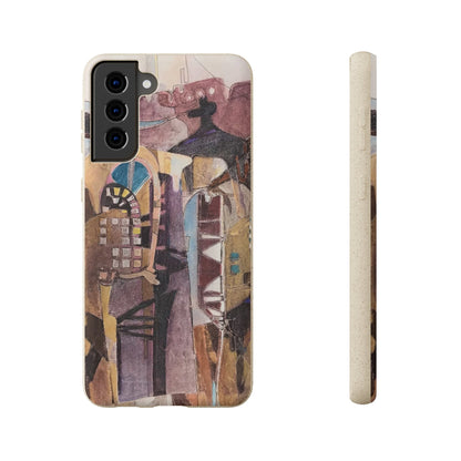Biodegradable Phone Case with 'San Francisco De Asis' Abstract Original Artwork by Barbara Cleary-37