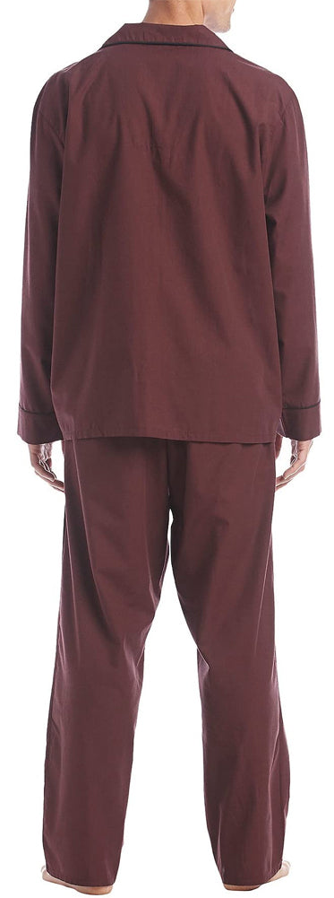 Hanes Mens Big & Tall Broadcloth Cotton Blend Pajama Set-1