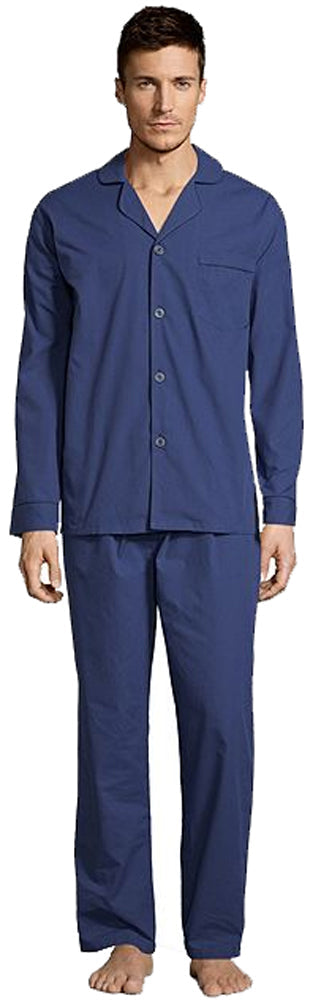 Hanes Mens Big & Tall Broadcloth Cotton Blend Pajama Set-7