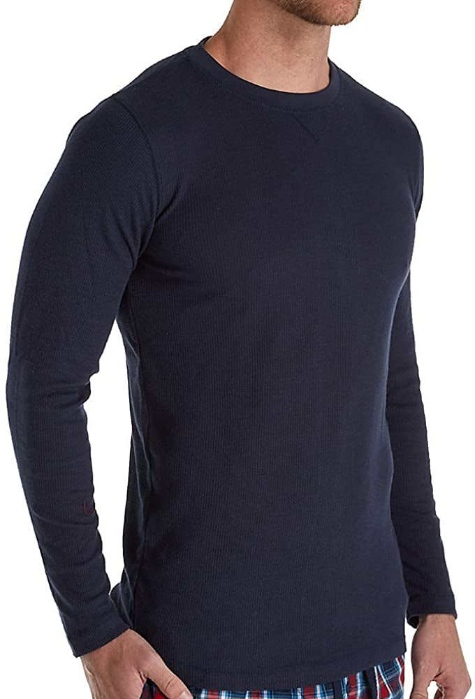 Hanes Men's Big Man Top Solid Long Sleeve Waffle Crew Shirt-8