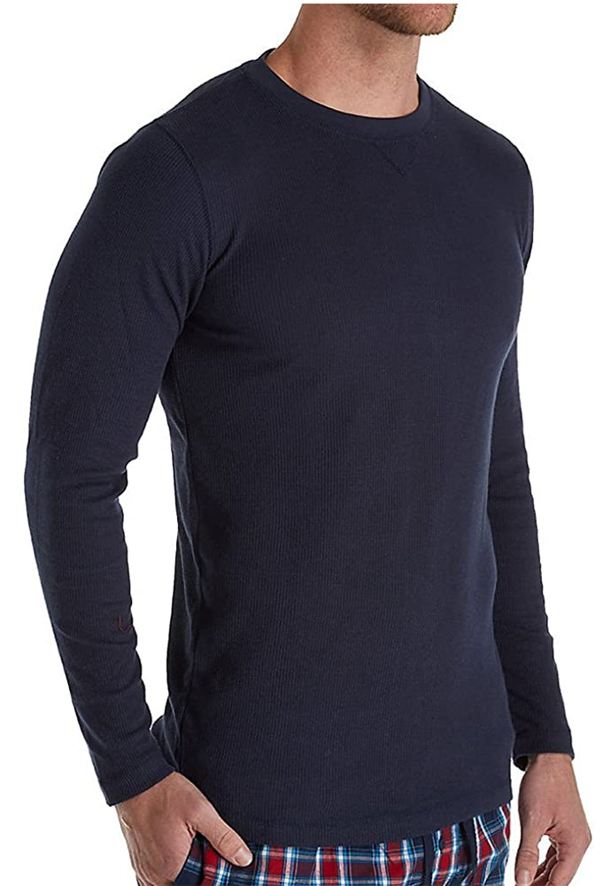 Hanes Men's Big Man Top Solid Long Sleeve Waffle Crew Shirt-7