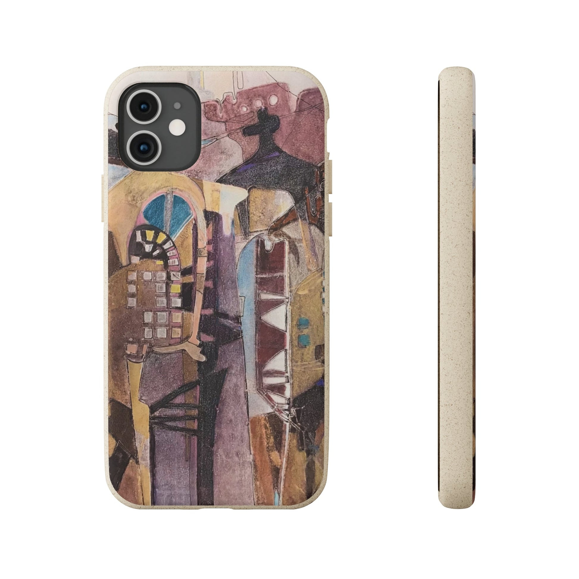 Biodegradable Phone Case with 'San Francisco De Asis' Abstract Original Artwork by Barbara Cleary-31