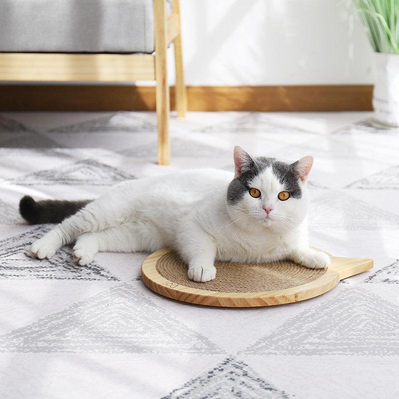 Wall Mounted Cat Scratcher Board With Suction Cup Toy-4