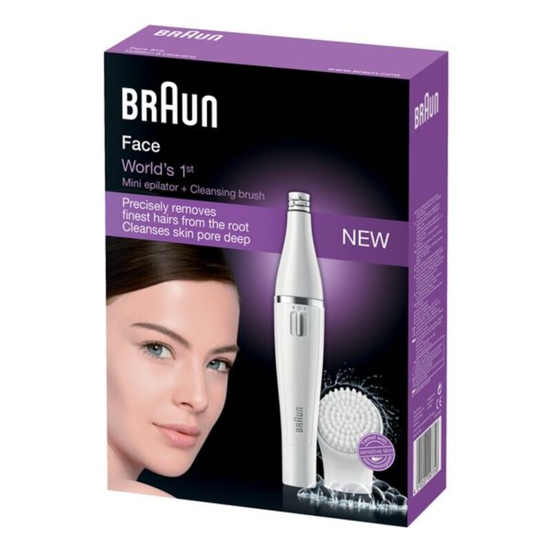 Electric Facial Cleanser/Hair Remover Braun Face 810-7