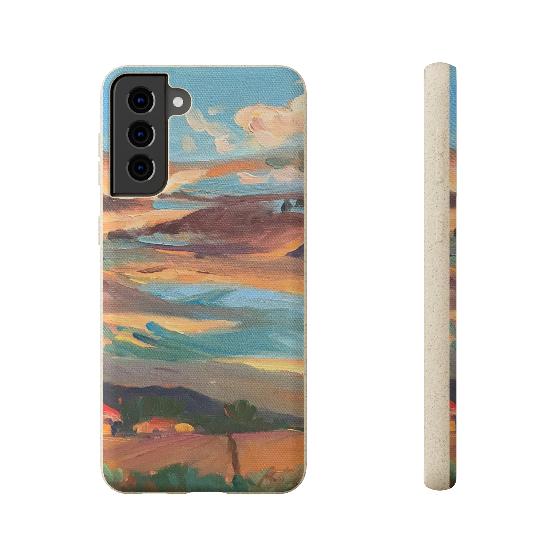 Biodegradable Phone Case with 'Fall Sky' Landscape Original Artwork by Barbara Cleary-37