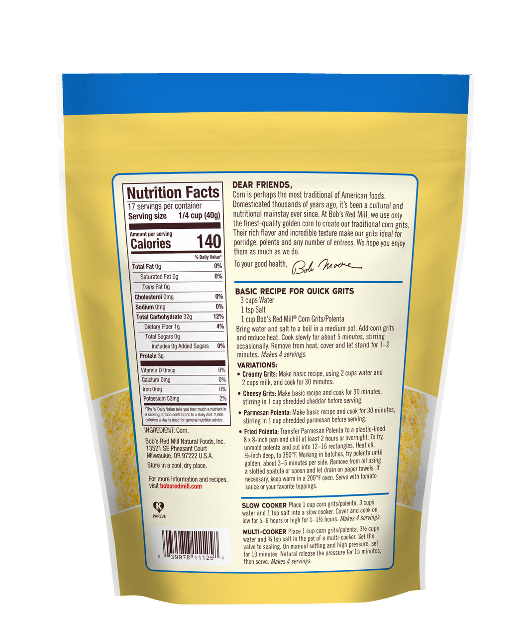 BOBS PLNTA YLW CRN GRTS ( 4 X 24 OZ   )-1