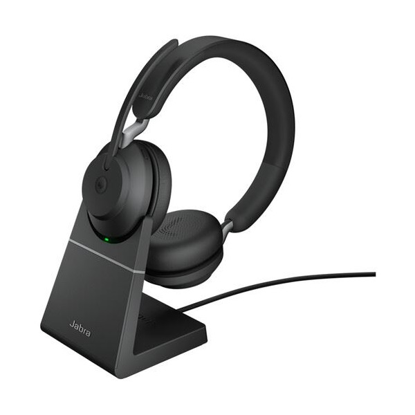Jabra Evolve2 65, MS Stereo Slúchadlá s mikrofónom Bezdrôtový Pres hlavu Kancelária / call centrum USB Typ-A Bluetooth Čierna (26599-999-989)-0