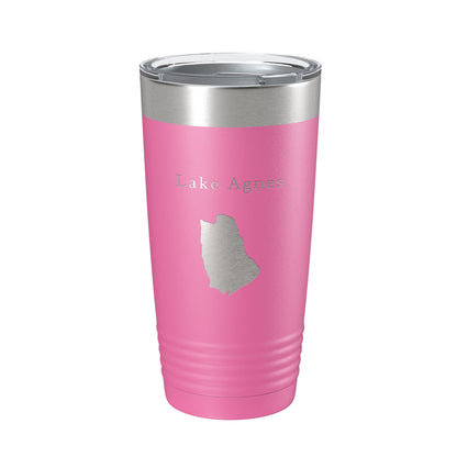 Lake Agnes Map Tumbler Travel Mug Insulated Laser Engraved Coffee Cup Colorado 20 oz-11