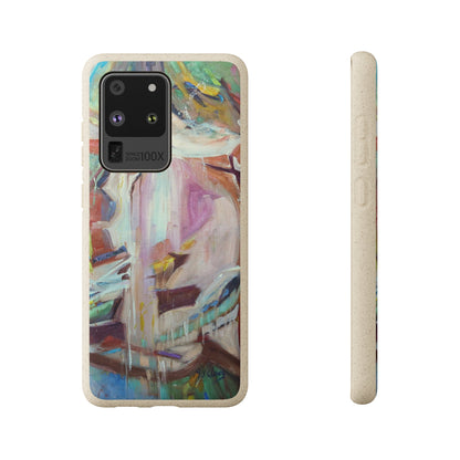 Biodegradable Phone Case with 'All Seasons' Abstract Original Artwork by Barbara Cleary-3