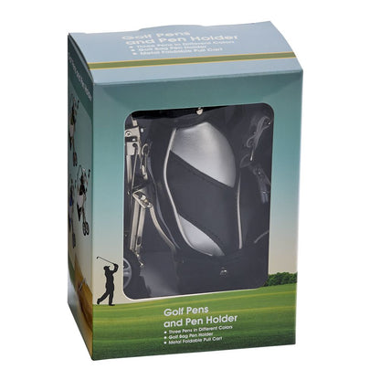 Golf Cart Style Pen Set & Holder-3