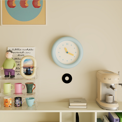 Baby Blue Wall Clock-3