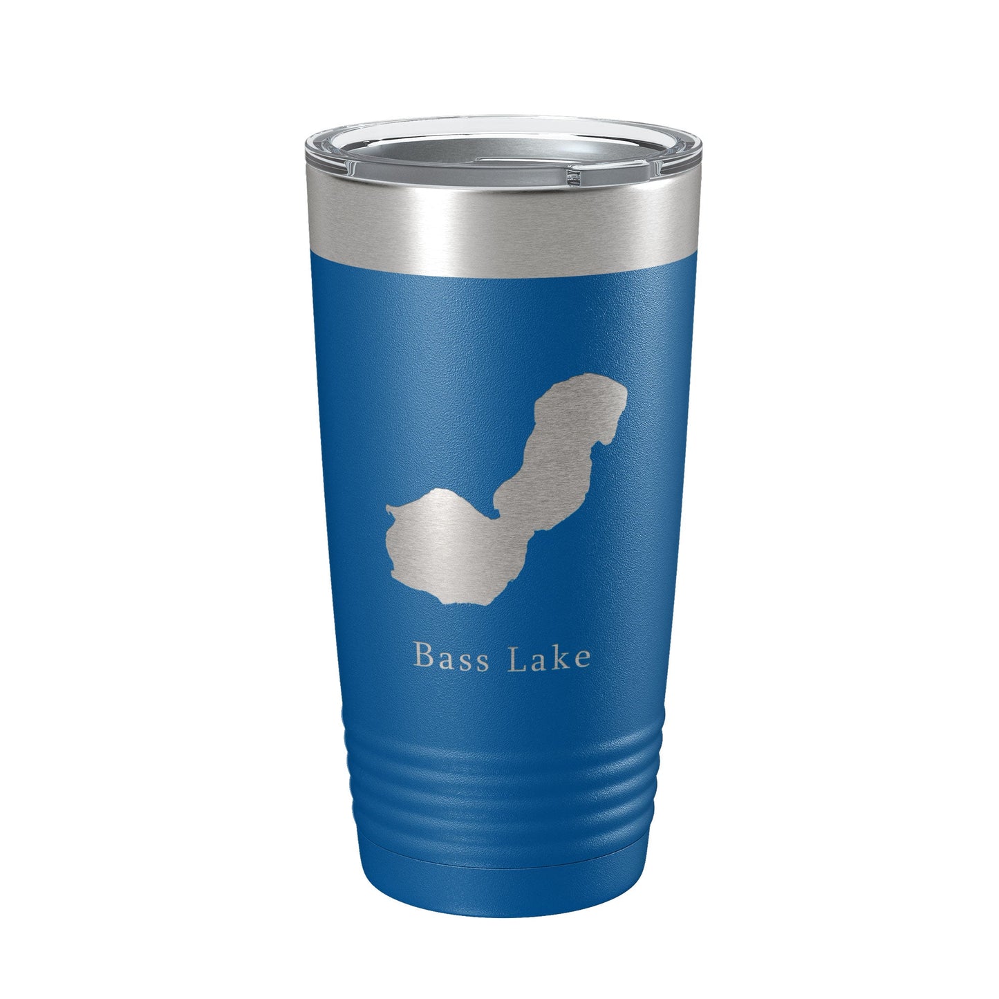 Bass Lake Map Tumbler Travel Mug Insulated Laser Engraved Coffee Cup Indiana 20 oz-6