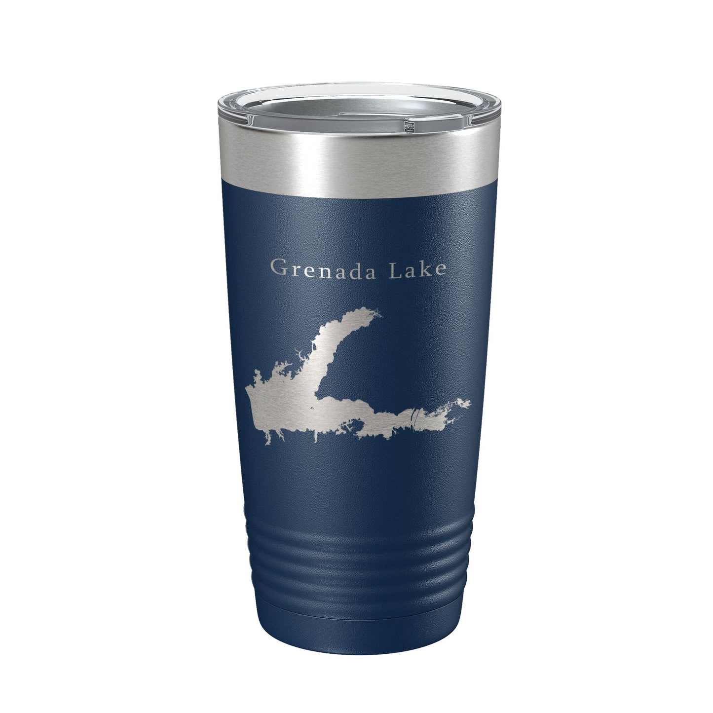 Grenada Lake Map Tumbler Travel Mug Insulated Laser Engraved Coffee Cup Mississippi 20 oz-8