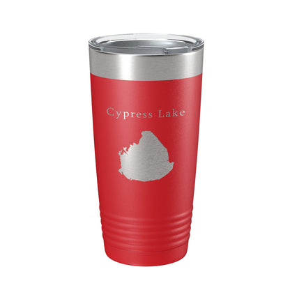 Cypress Lake Map Tumbler Travel Mug Insulated Laser Engraved Coffee Cup Kissimmee Orlando Florida 20 oz-10