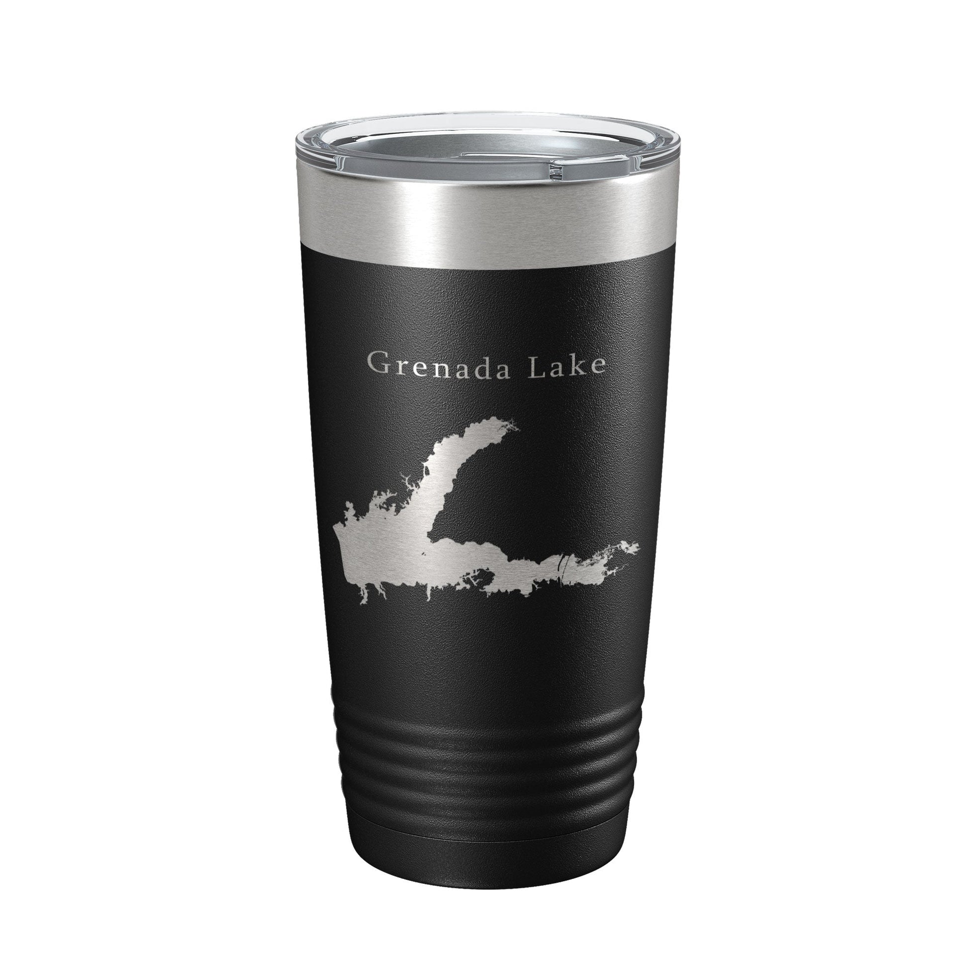 Grenada Lake Map Tumbler Travel Mug Insulated Laser Engraved Coffee Cup Mississippi 20 oz-5