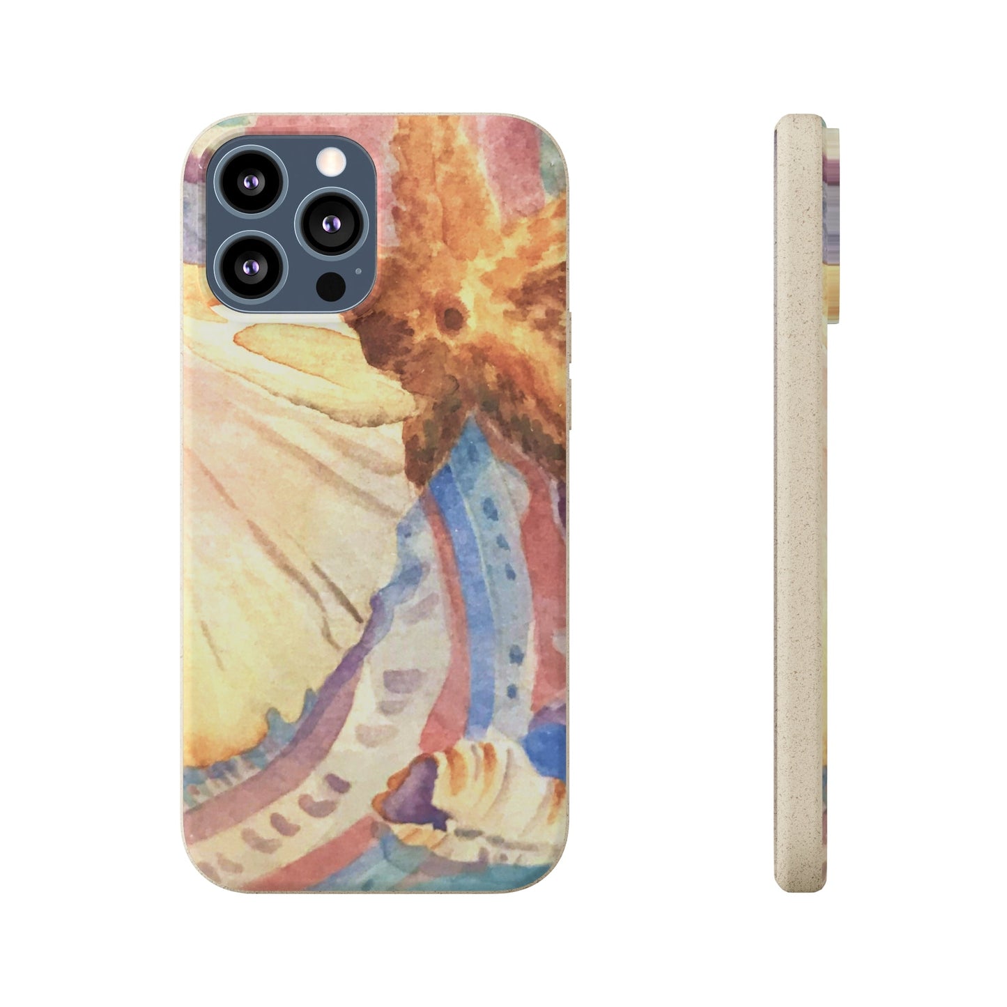 Biodegradable Phone Case with 'Treasures of the Tide' Watercolor Original Artwork by Barbara Cleary-26