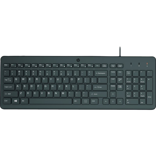 HP 150 Wired Keyboard klávesnice USB Černá (664R5AA)-0