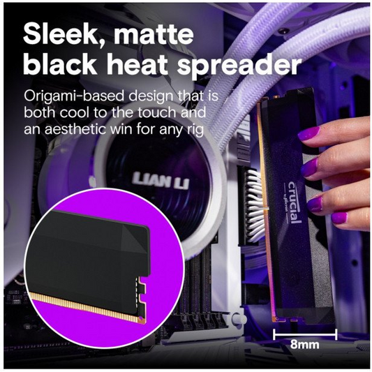 crucial Pamięć DDR5 Pro OC 32/6400(1*32GB) CL40 (CP32G64C40U5B)-0