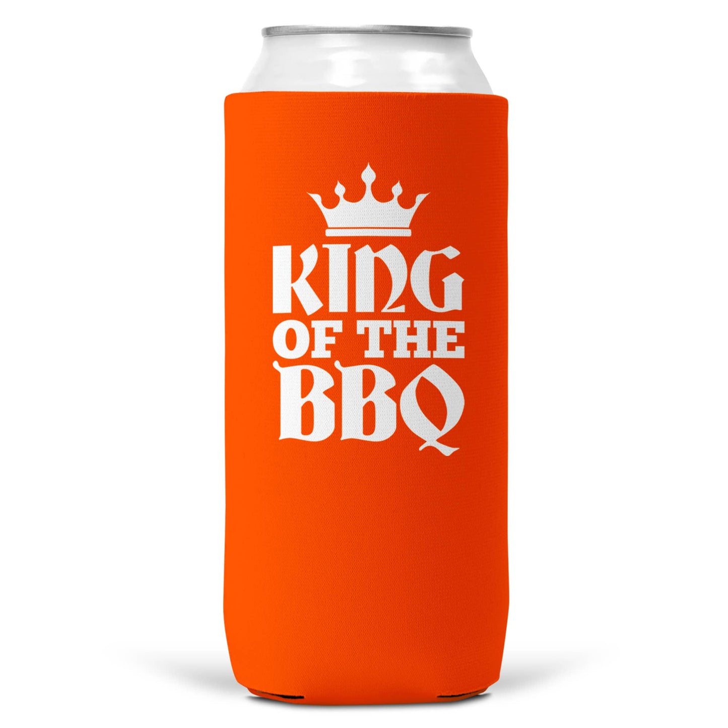 King Of The BBQ SLIM CAN Coozie Cooler | 12oz Slim Cans-6