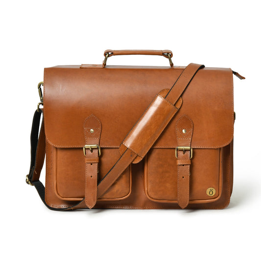 Madan Leather Messenger Bag-0
