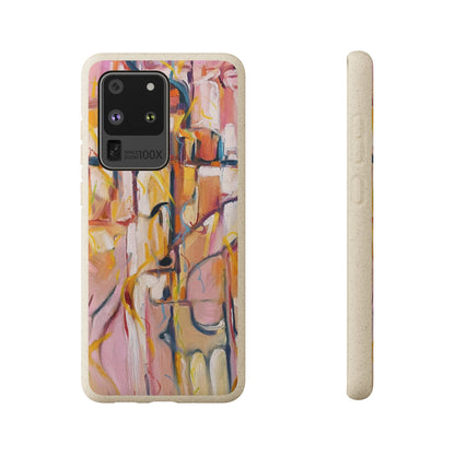 Biodegradable Phone Case with 'Abstract Pueblo' Original Artwork by Barbara Cleary-47