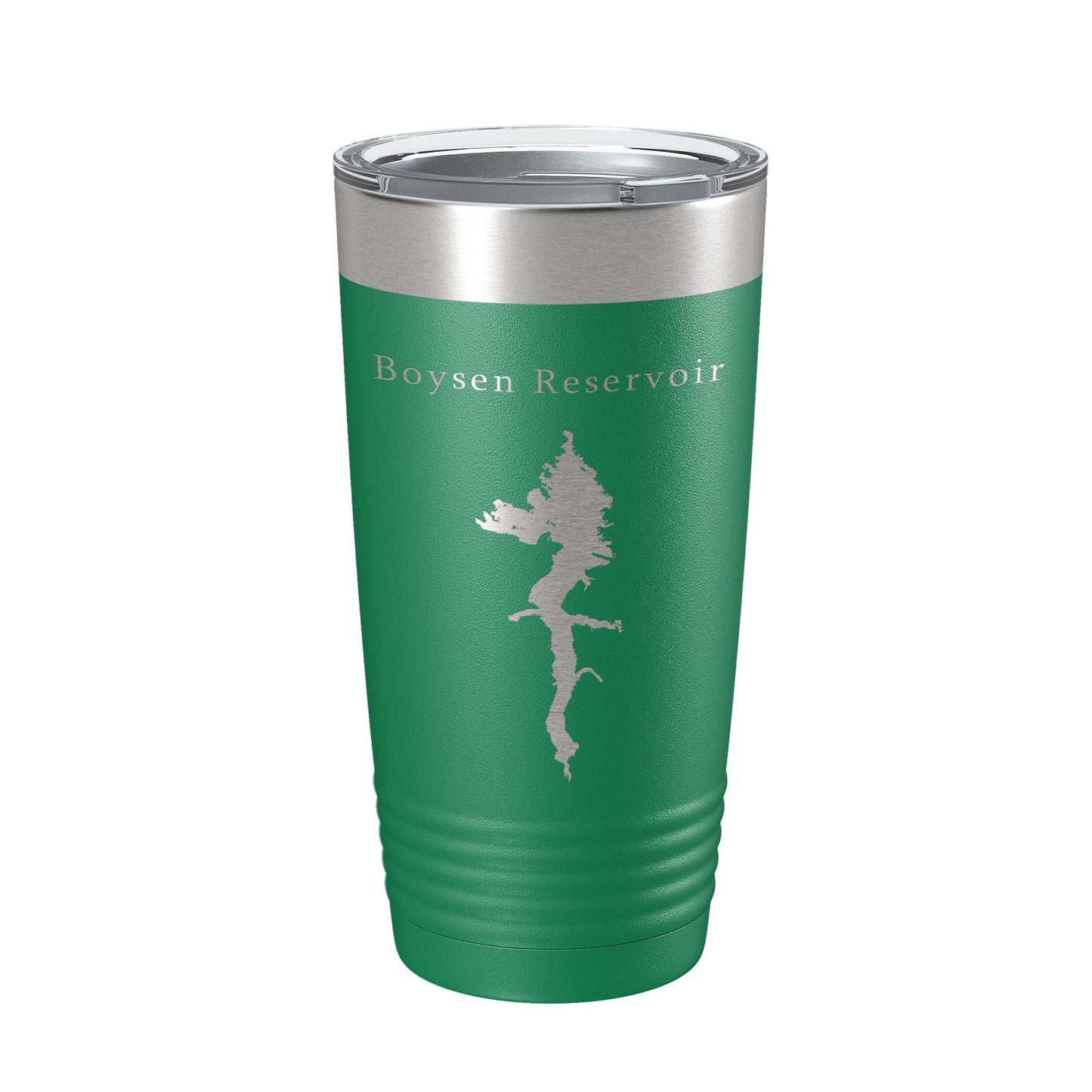 Boysen Reservoir Tumbler Lake Map Travel Mug Insulated Laser Engraved Coffee Cup Wyoming 20 oz-9
