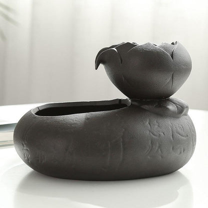 Pet Oasis: Resin Cat Feeder And Water Dispenser-3