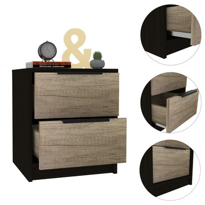 19" Wood Two Drawer Nightstand-3