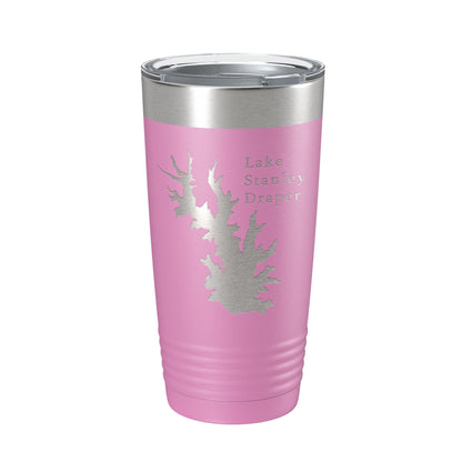 Lake Stanley Draper Map Tumbler Travel Mug Insulated Laser Engraved Coffee Cup Oklahoma 20 oz-14