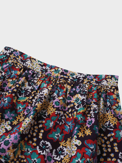 Layered Skirt-Bold Floral-3