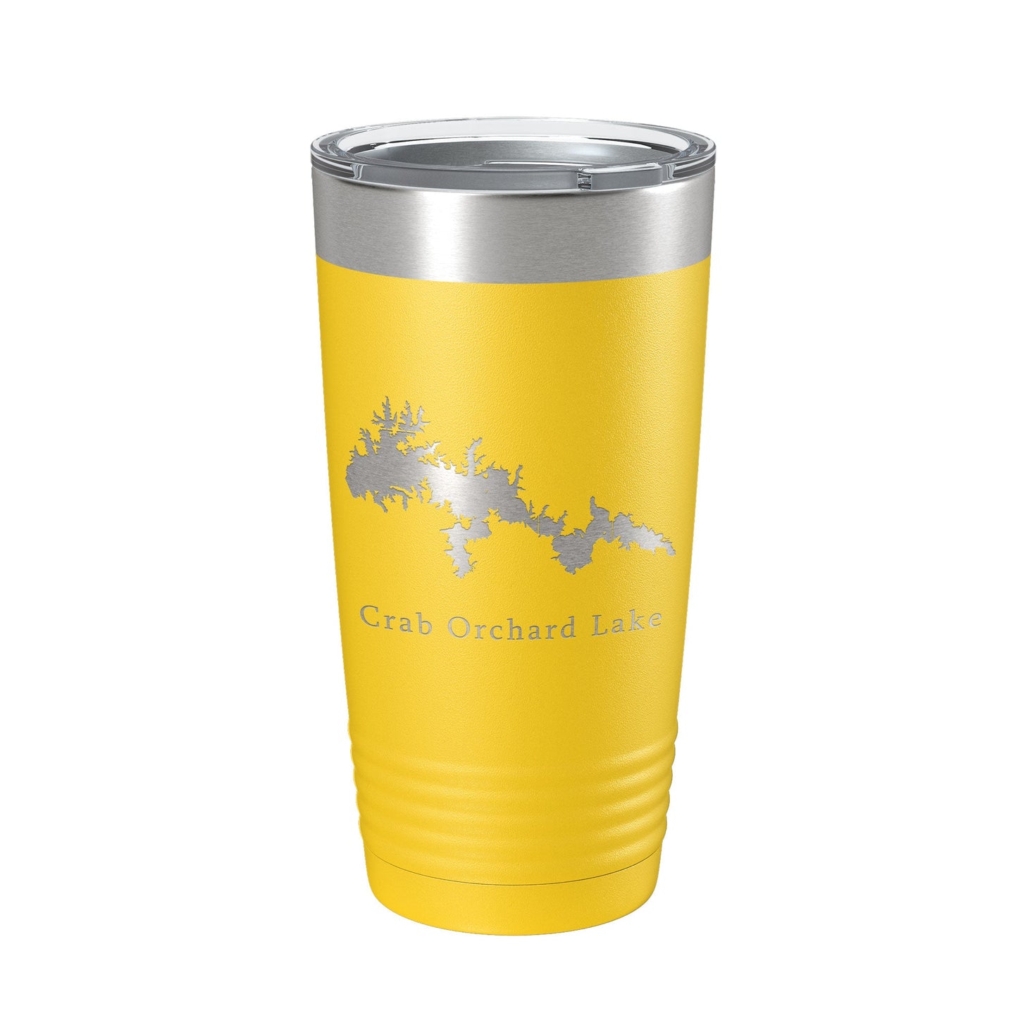 Crab Orchard Lake Map Tumbler Travel Mug Insulated Laser Engraved Coffee Cup Illinois 20 oz-4
