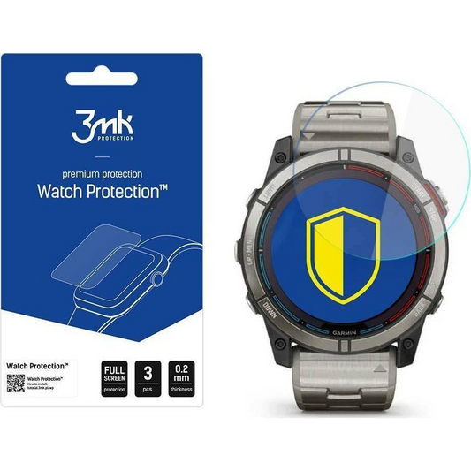 3mk Óra kijelző védőfólia FlexibleGlass hibrid üvegfólia 7H Garmin Quatix 7X (5903108474085)-0