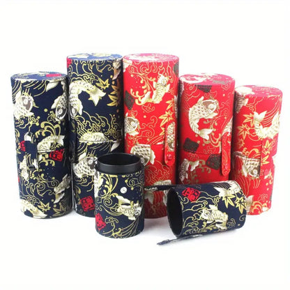 Chinese Style Fabric Storage Box for Makeup Brushes