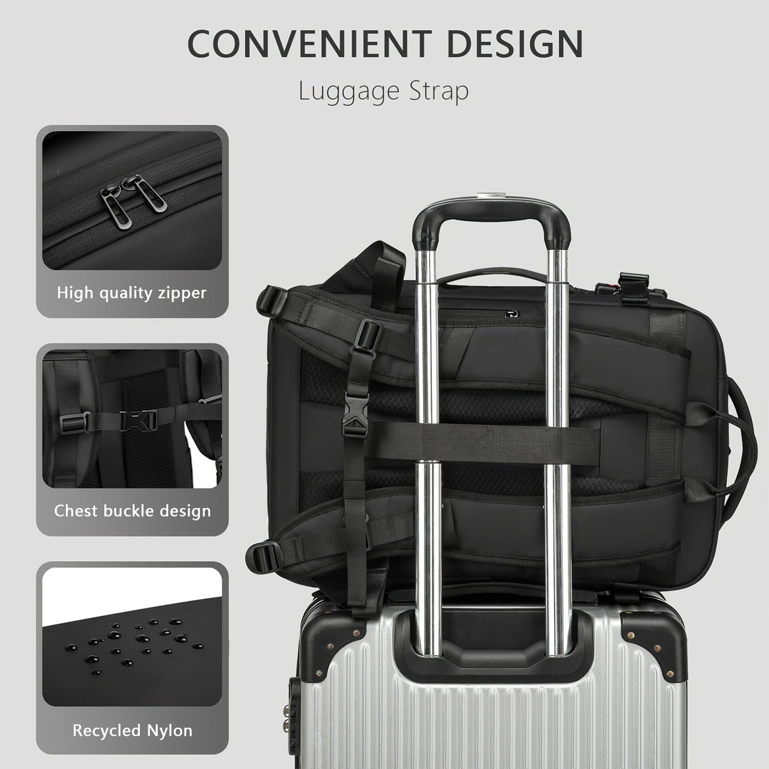 NNETM Travel Backpack with Pump & Laptop Compartment-2
