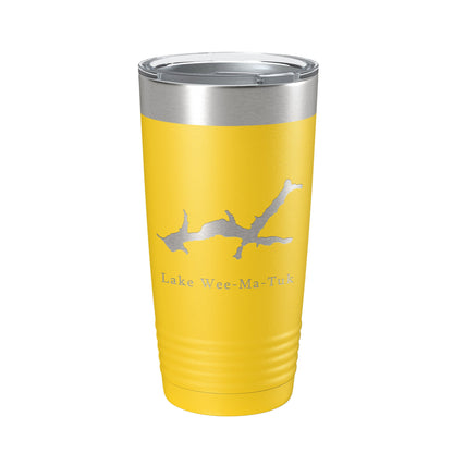 Lake Wee-Ma-Tuk Map Tumbler Travel Mug Insulated Laser Engraved Coffee Cup Illinois 20 oz-19